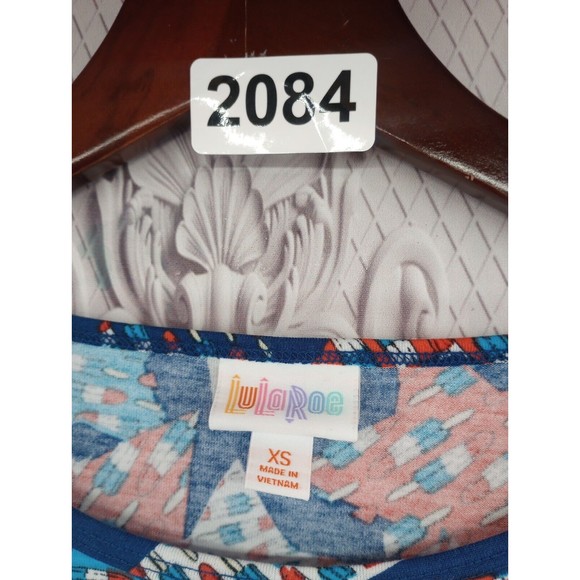 NWOT LuLaRoe Tunic Top Fireworks Popsicles Stars Patriot Summer 4th Of July SZXS - Picture 2 of 16